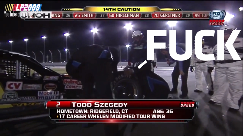 Illustration for article titled Tuesday Night’s Stock Car Race Was A Total Shit Show